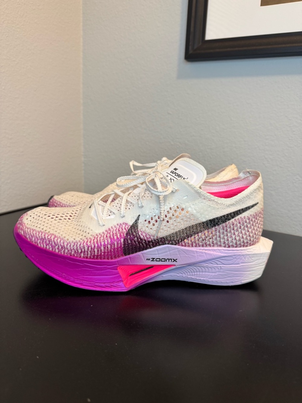 Nike ZoomX VaporFly Next% 3 White Vivid Purple